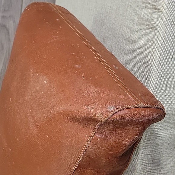 Anthropologie Cut & Paste Los Angeles Leather Tote Shoulder Bag - Picture 9 of 16